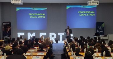 Future Lawyers Grounded in Integrity at Emeris Ruimsig Campus Code of Ethics Ceremony